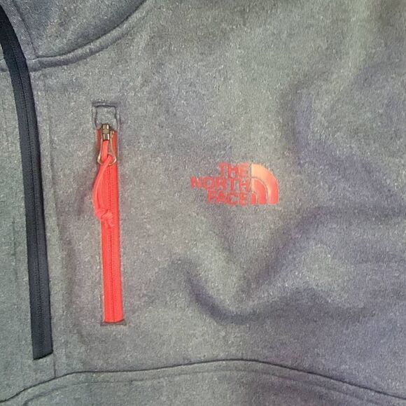 The North Face Quarter Zip Mens SZ S Blue - Picture 2 of 4